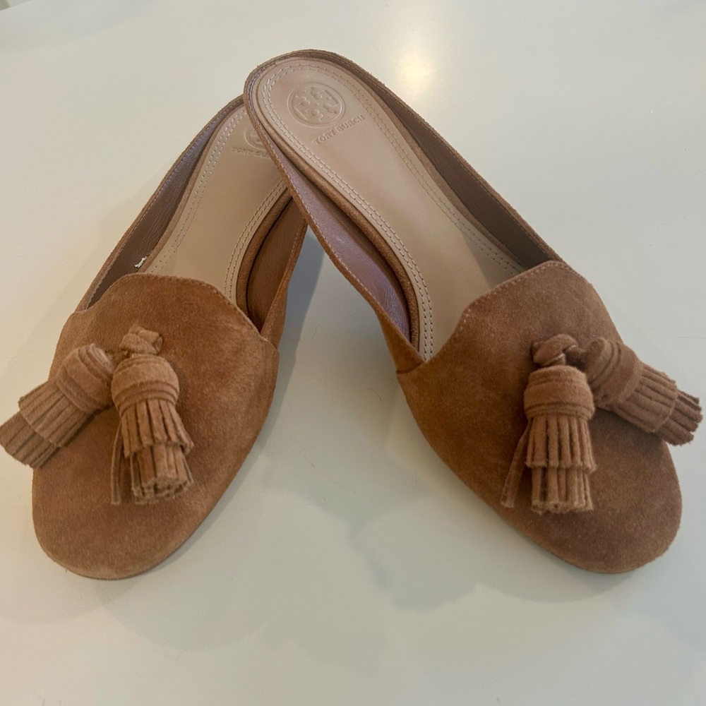 Tory Burch Salinas Tassel Slides Sz 8.5